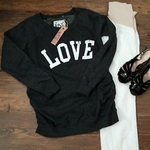 LOVE maternity top, sweatshirt